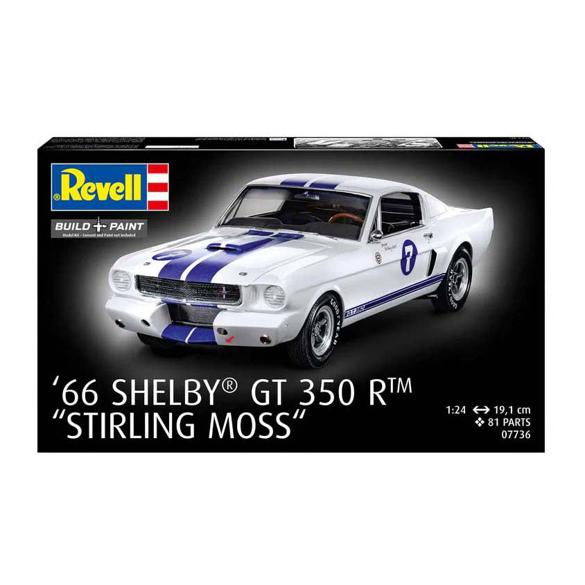 Revell modelbouwpakket - 1966 shelby gt 350 r stirling moss 1:24 - 81dlg.