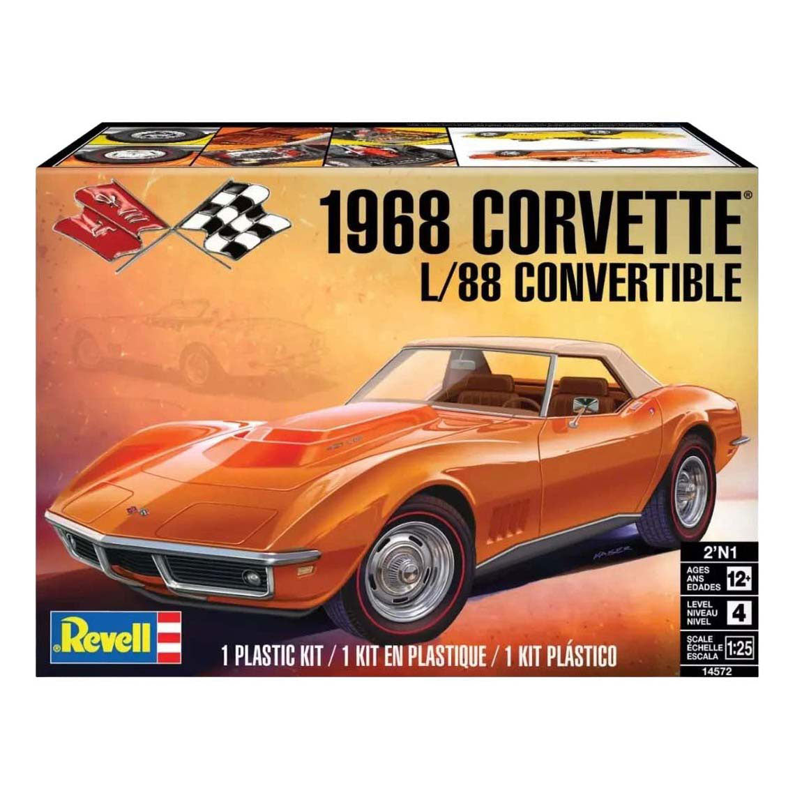 Revell model kit - '68 corvette l-88 roadster 1:24