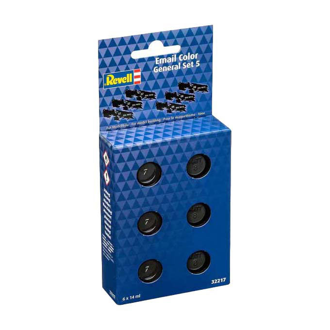 Revell email verf basisset zwart - glanzend en matt - 6x14ml