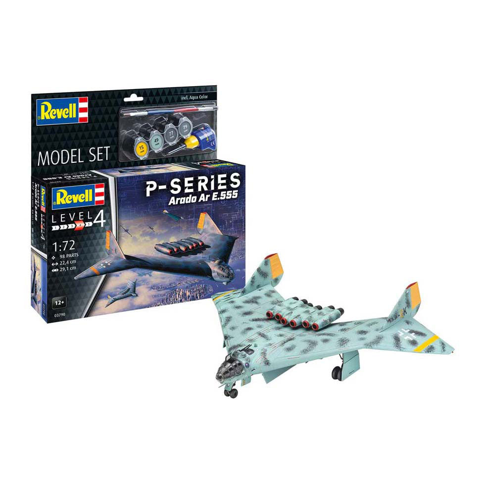Zestaw modelarski Revell - seria p - ar555 1:72 - 98 szt. - m.in. podstawowe kolory farb