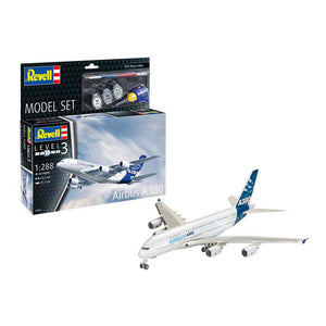 Revell model kit - airbus a380 1:288 - 48pcs. - incl. basic paint colors