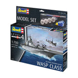 Revell modelbouwpakket - us navy assault carrier wasp class 1:700 - 142dlg.