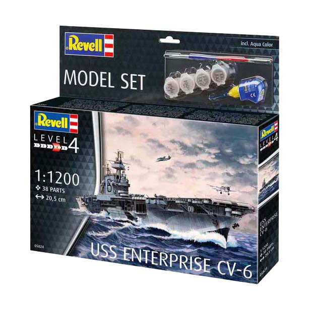Revell modelbouwpakket - uss enterprise cv-6 1:1200 - 38dlg.