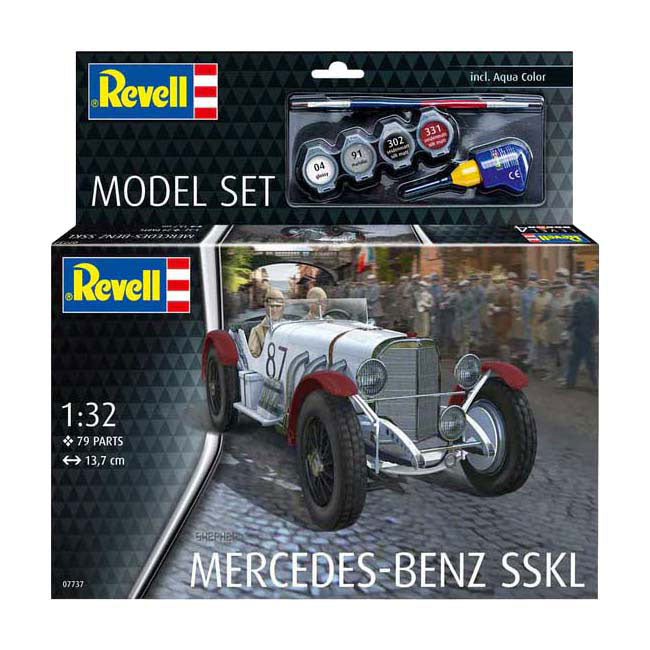Revell modellkészlet - Mercedes-Benz SSKL 1:32 - 79db. - beleértve alapfesték színek