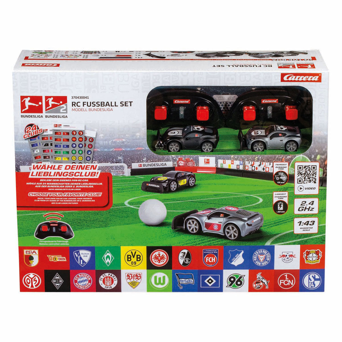 Carrera rc 2,4ghz bundesliga voetbalset