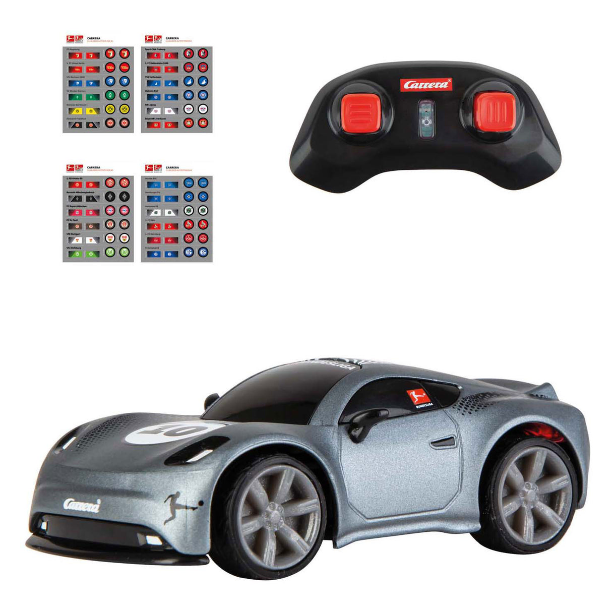 Carrera mini rc 2.4ghz bundesliga 1:43 - gray