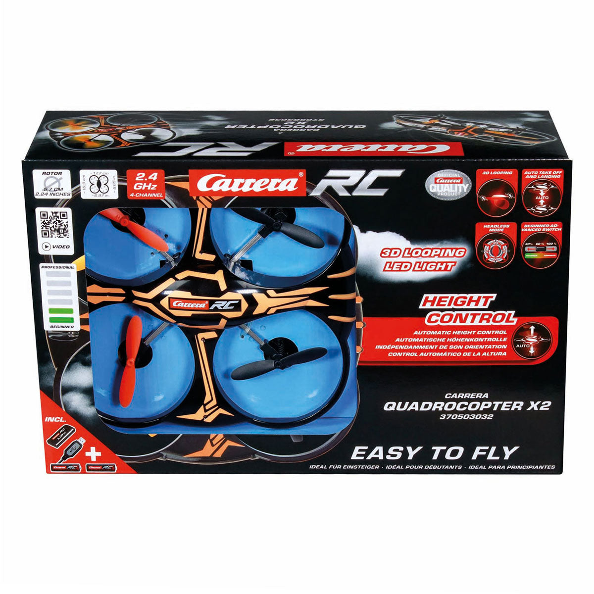 Carrera 2.4ghz quadcopter x2