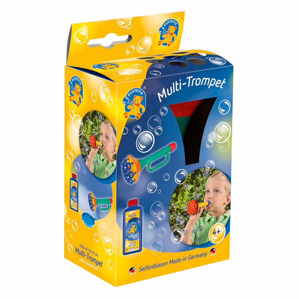 Pustefix multi bubble trumpet with bubble blower