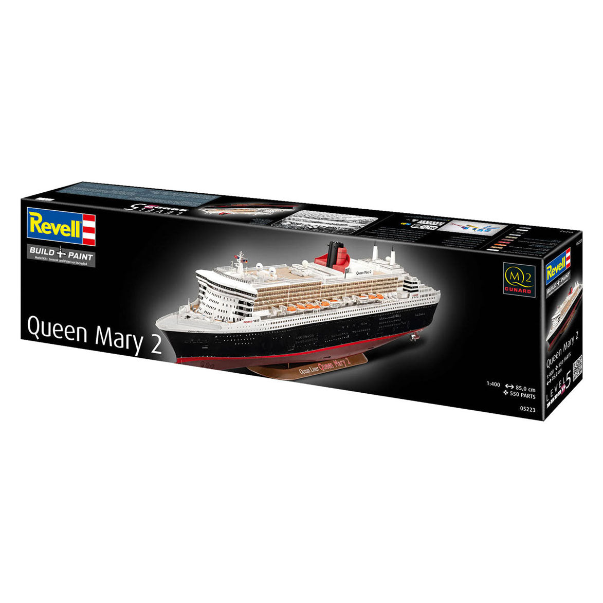 Revell Queen Mary 2 Model Kit 1:400 - 550 parts