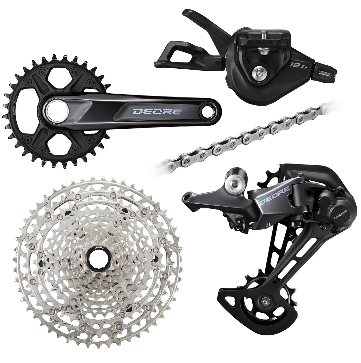 Shimano Deore group set MTB 1x12 Speed ​​Complete