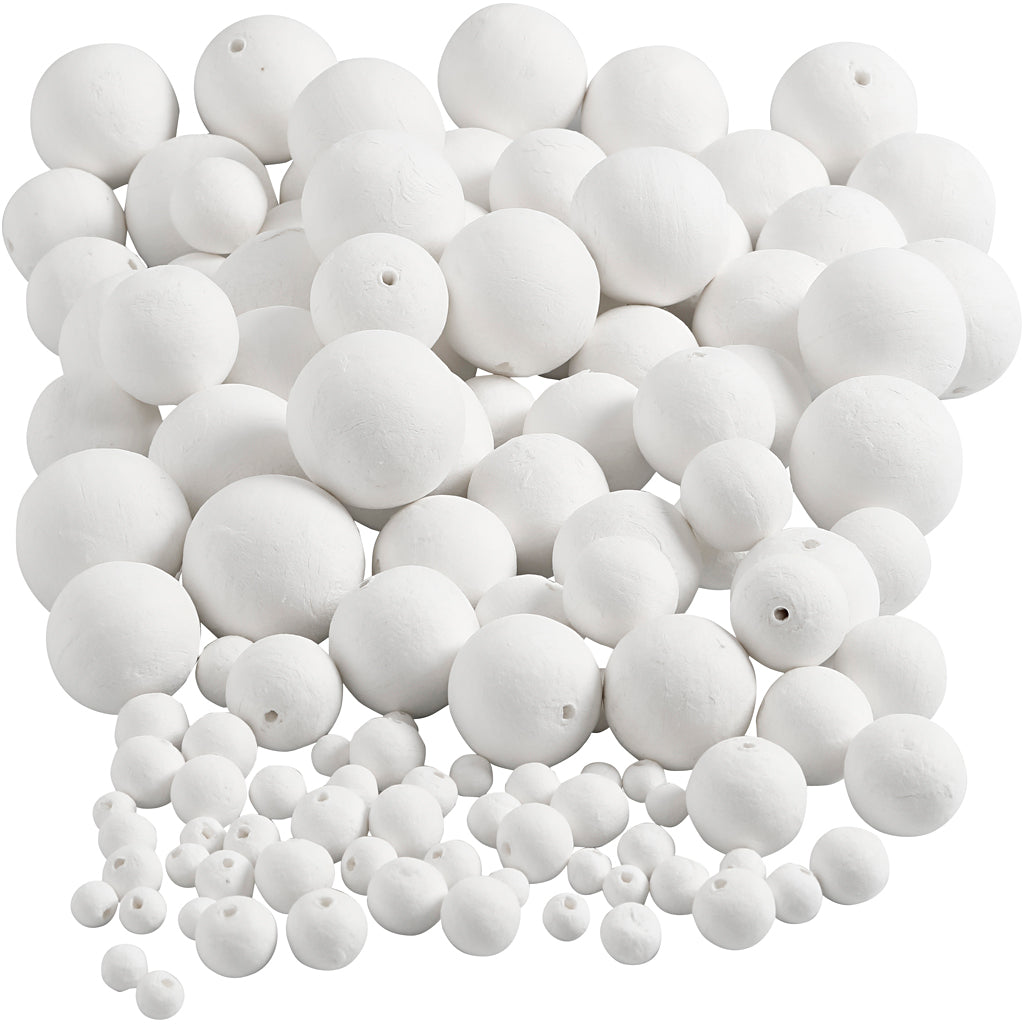 Creativ company ballen, d 12+15+20+30+40+50 mm, wit, 240 stuk 1 doos