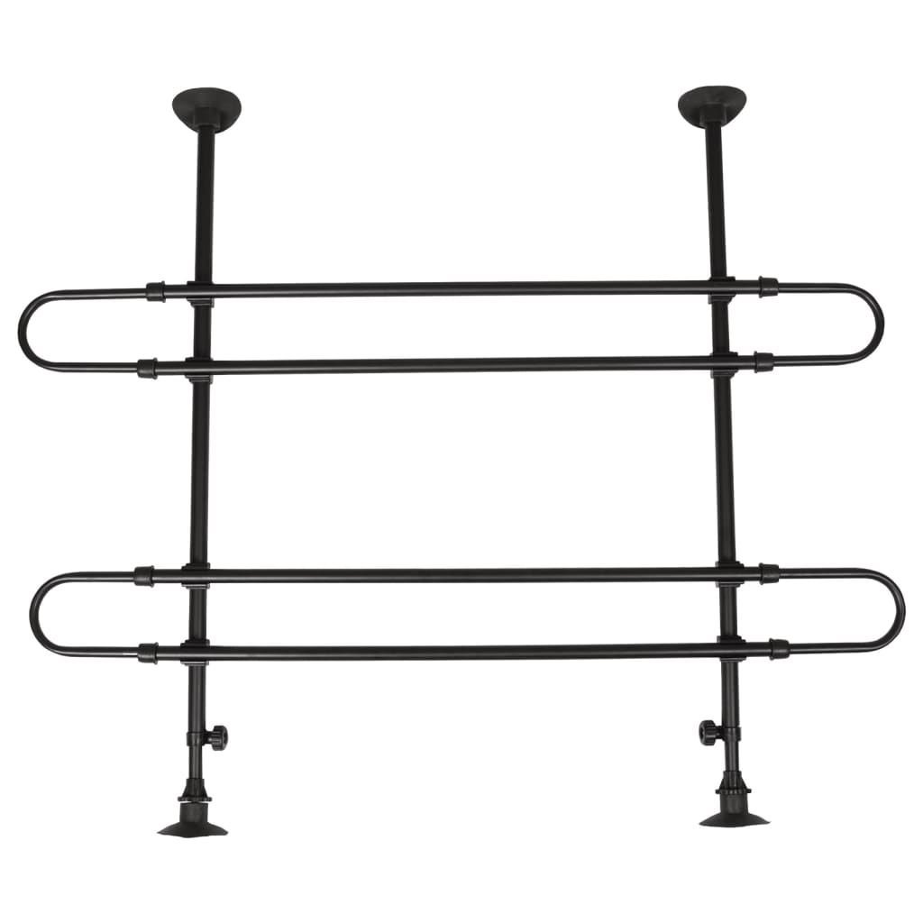 Flamingo Flamingo Car Dog Rack Sima 2 Stangen und 2 Befestigungselemente schwarz