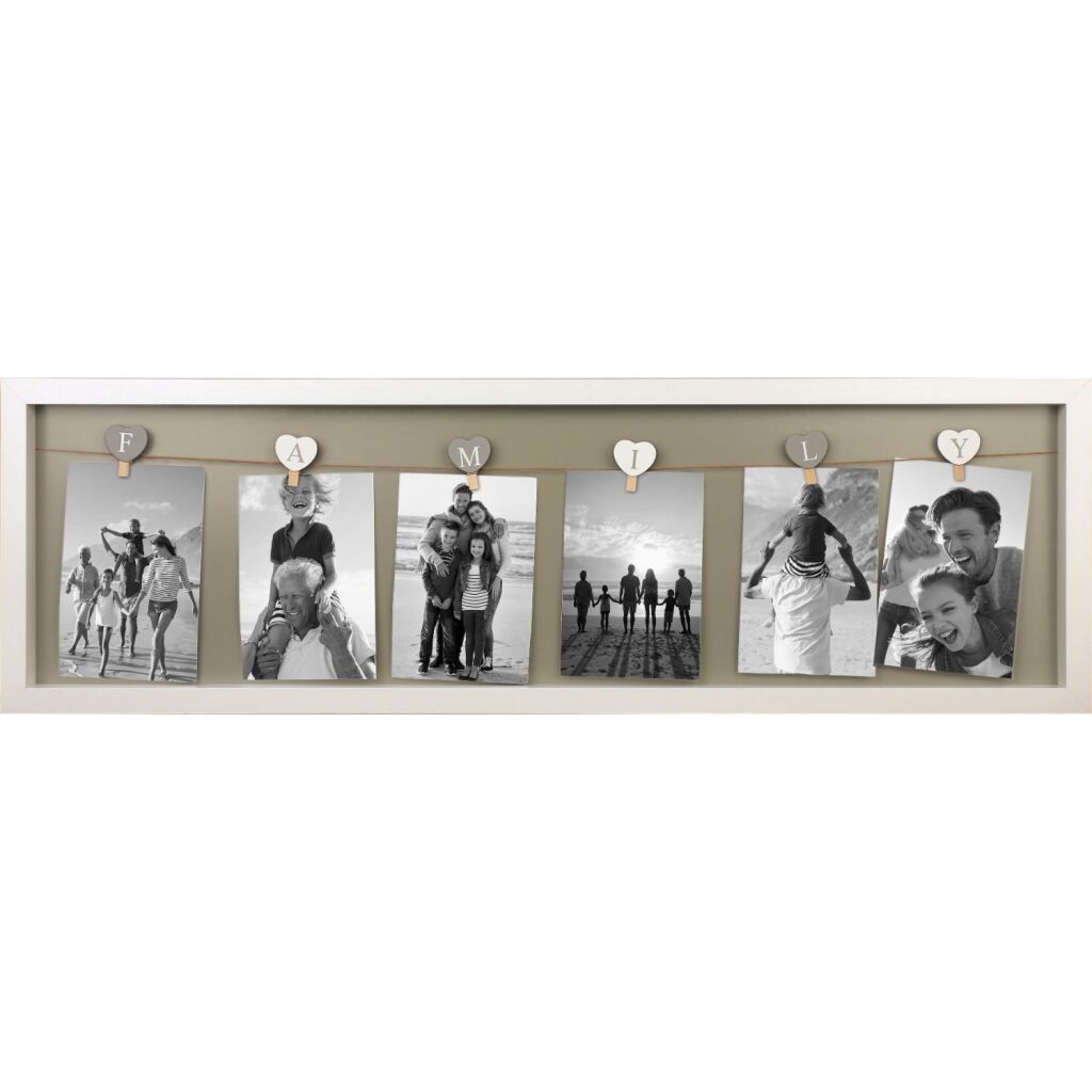 Divers Photo Frame Family MDF 78x24 blanc