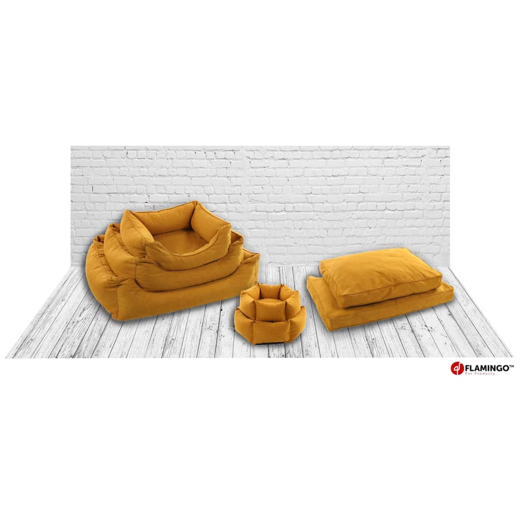 Flamingo dla psów z Ziph Ziva Hexagonal 50x18 cm Ocher w kolorze