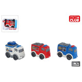 Veículo de resgate mini clube roda livre 8cm