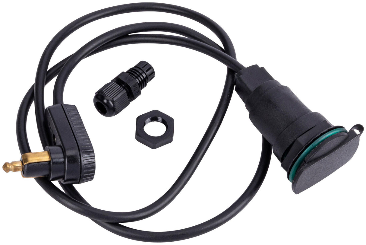 Baas bike parts baas stroomkabel zig. tank bag cable baas din angle plug