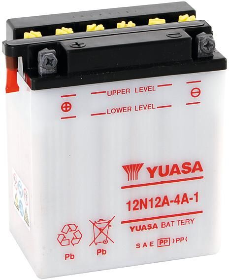 Yuasa battery 12n12a-4a-1 . battery 12n12a-4a1 standard without sp