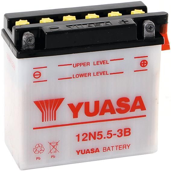 Yuasa batterij 12n5,5-3b . battery 12n5.5-3b standard without sp