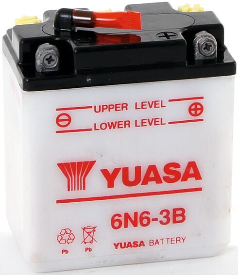 Yuasa -standard battery 6n6-3b standard without sp