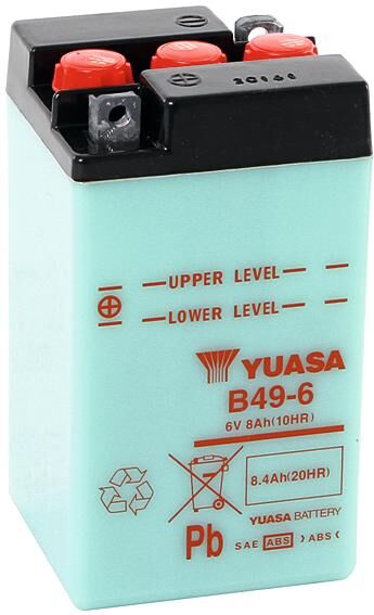 Yuasa battery b49-6 . battery b49-6 standard without sp