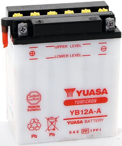 Yuasa battery yb12a-a . battery yb12a-a standard without sp