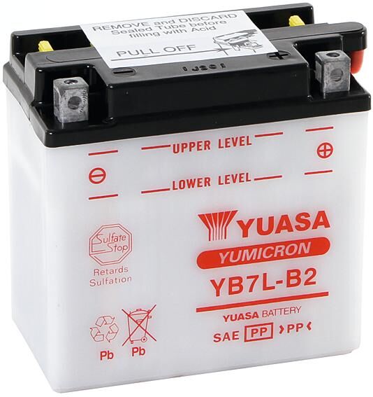Yuasa battery yb7l-b2 . battery yb7l-b2 standard without sp
