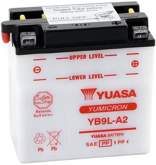 Yuasa battery yb9l-a2 .