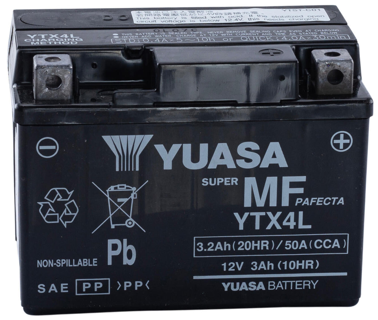 Yuasa battery ytx4l ytx4l-bs . battery ytx4l agm