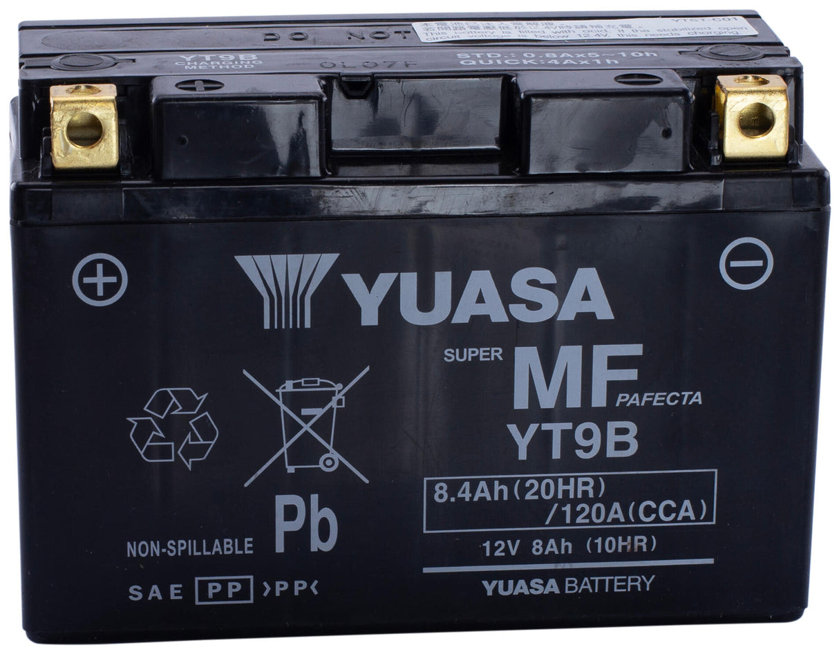 Yuasa battery yt9b yt9b-bs . battery yt9b agm