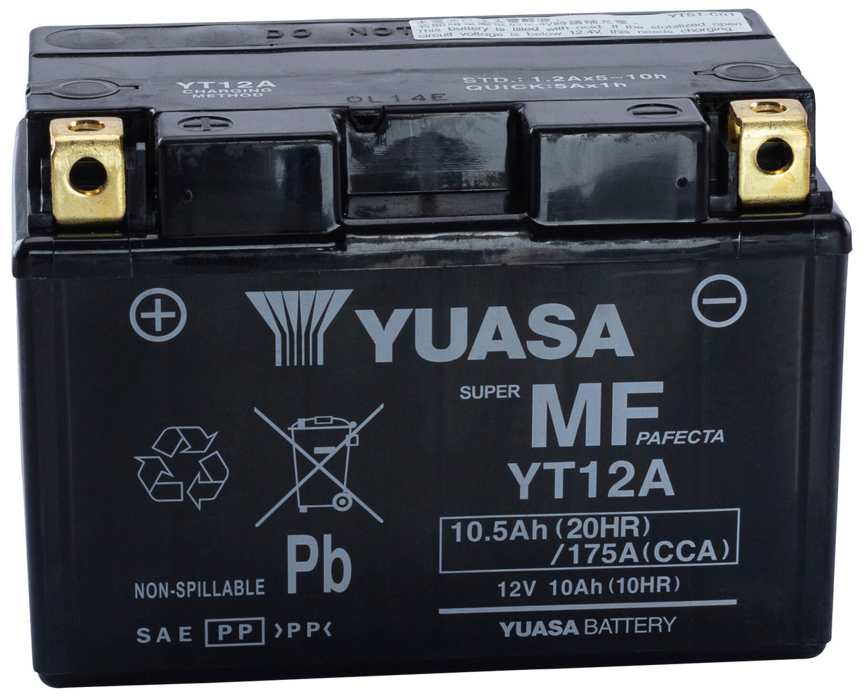 Yuasa battery yt12a yt12a-bs . battery yt12a agm