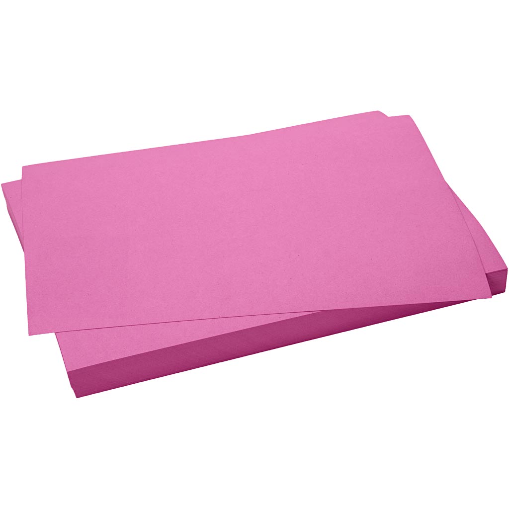 Creativ company karton, vel 50x70 cm, 270 gr, roze, 10 vel 1 doos
