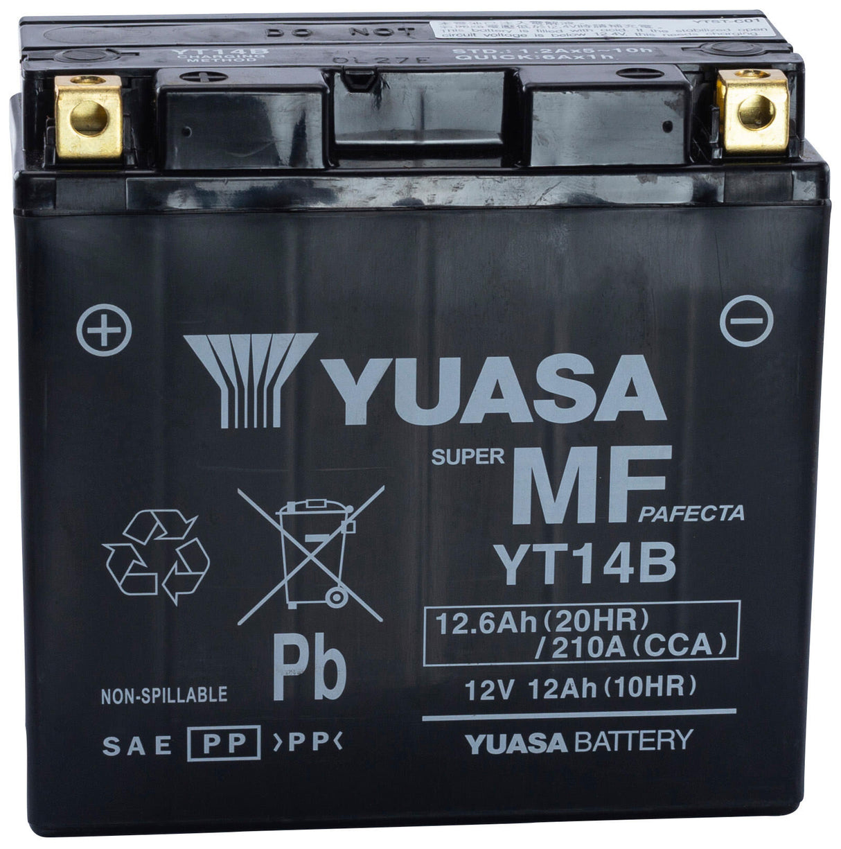 Yuasa battery yt14b yt14b-bs . battery yt14b agm