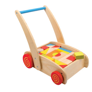 Small foot - walking wagon building blocks