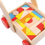 Small foot - walking wagon building blocks