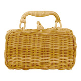 Canasta de picnic de pie pequeño con vajilla