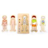 Kleng Fouss Holzkierper Puzzle Jong, 29st.