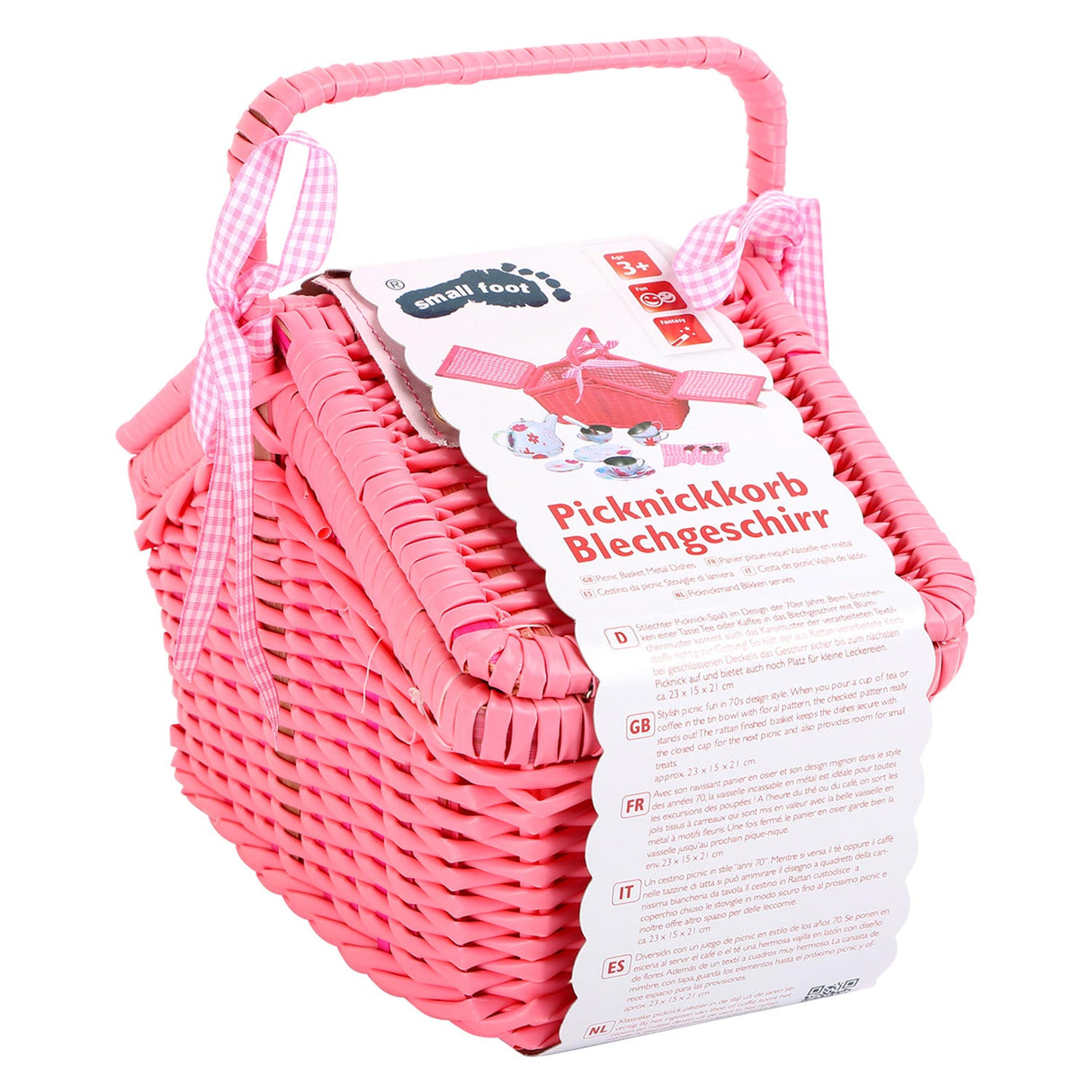 Cestino da picnic con stoviglie