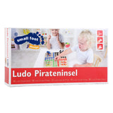 Malá nožní dřevěný ostrov Ludo Pirate