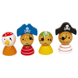 Malá nožní dřevěný ostrov Ludo Pirate
