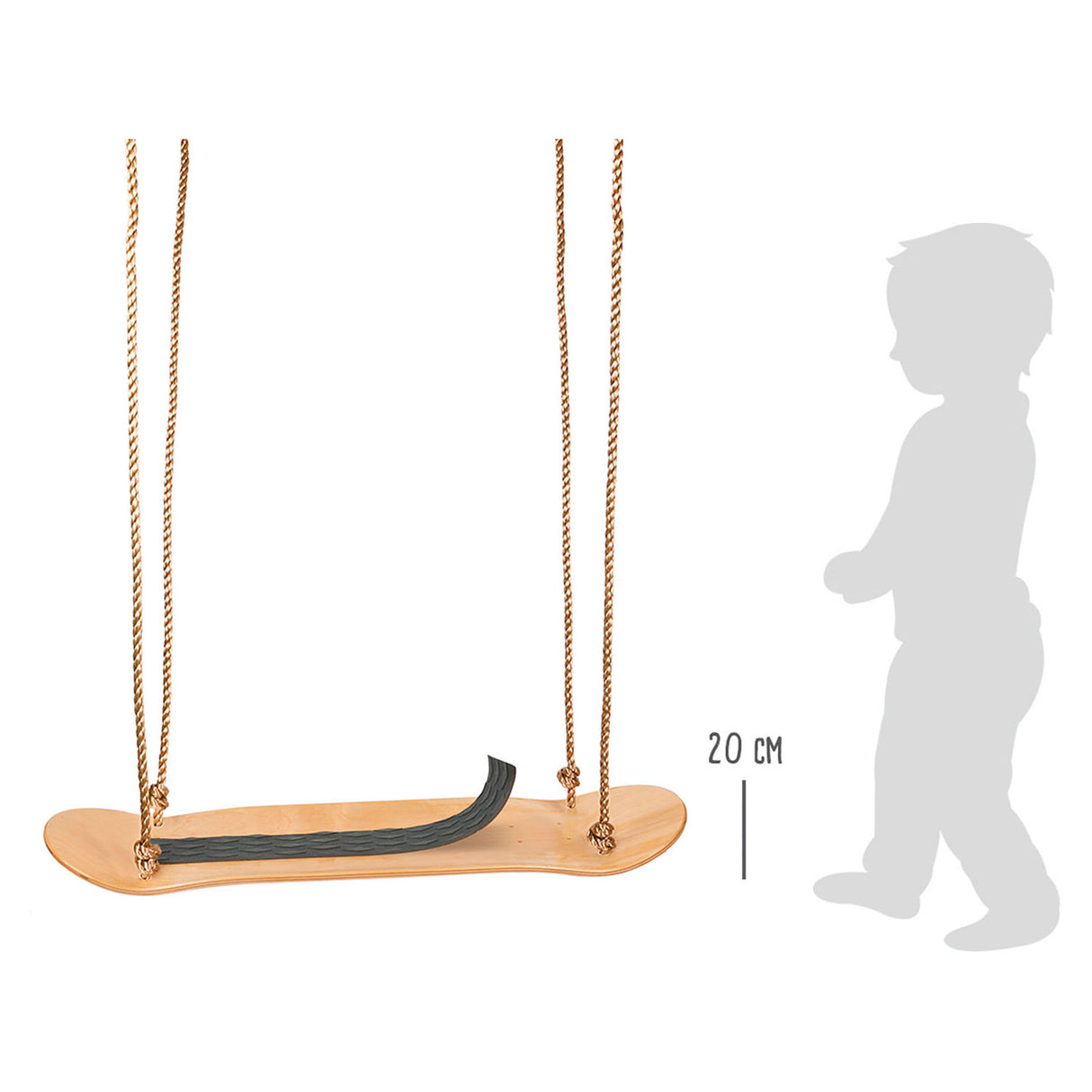 Petit pied - balançoire en bois de skate