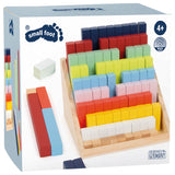 Small foot - wooden calculation blocks in box, 100dlg.