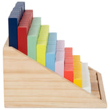 Petit pied - Blocs de calcul en bois dans la boîte, 100dlg.