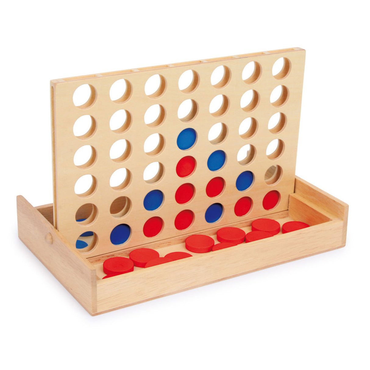 Small foot - four in a row travel game wood