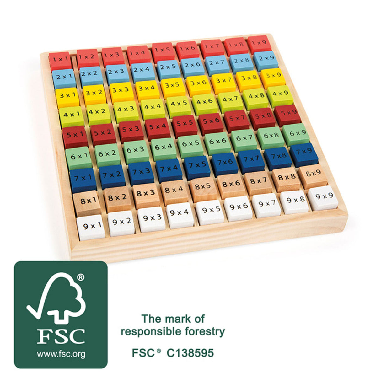 Small Foot - Wooden Calculation times color, 82dlg.