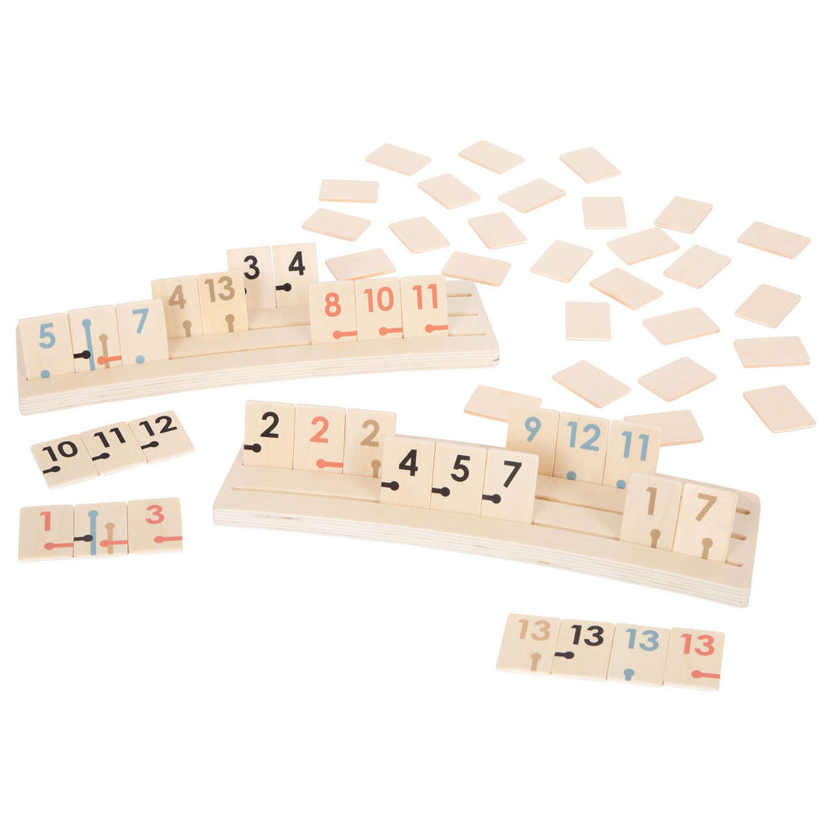 Malá noha dřevěná hra rummy