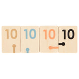 Juego rummy de madera pequeña