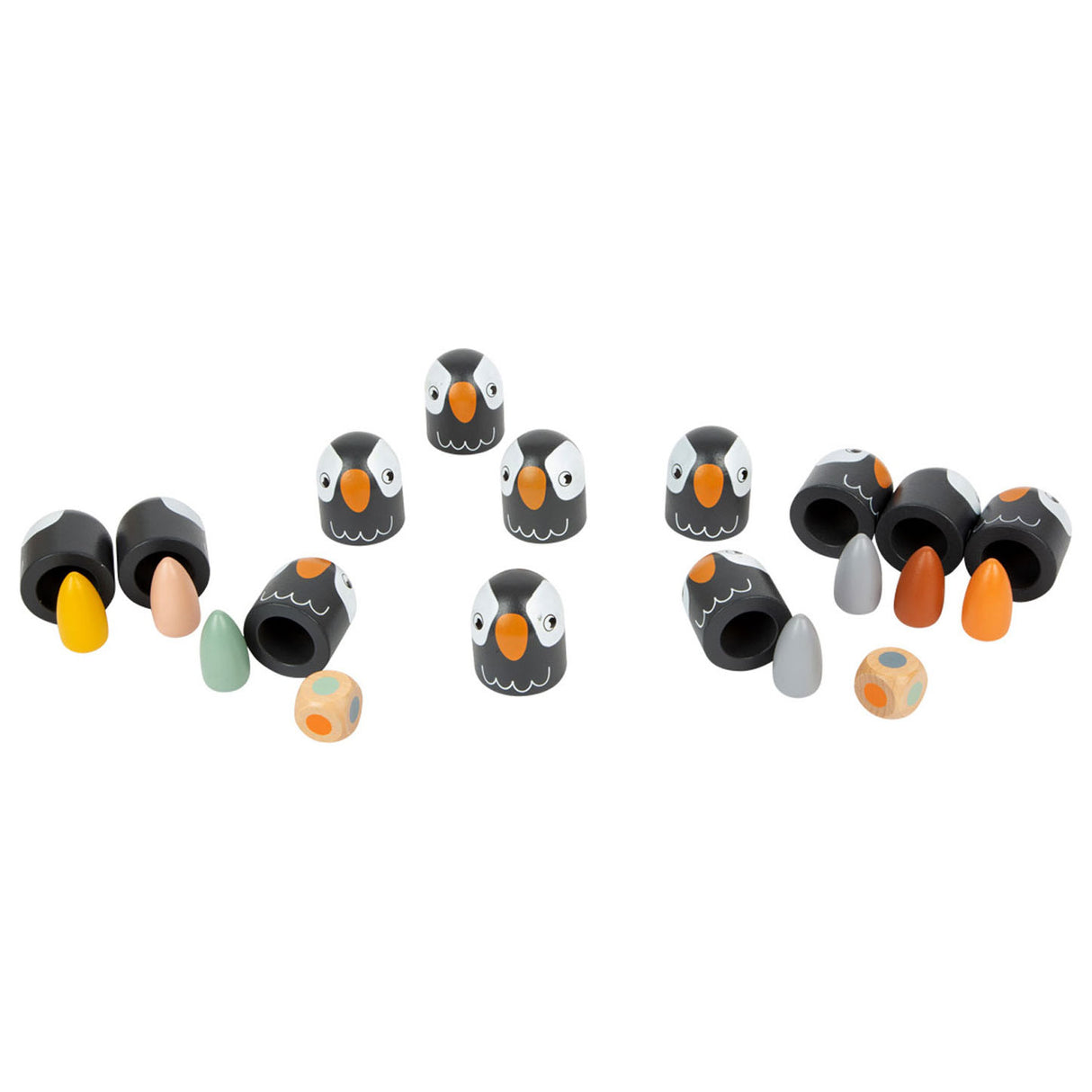 Piccolo piede - Memospel Pinguin di legno, 26dlg.