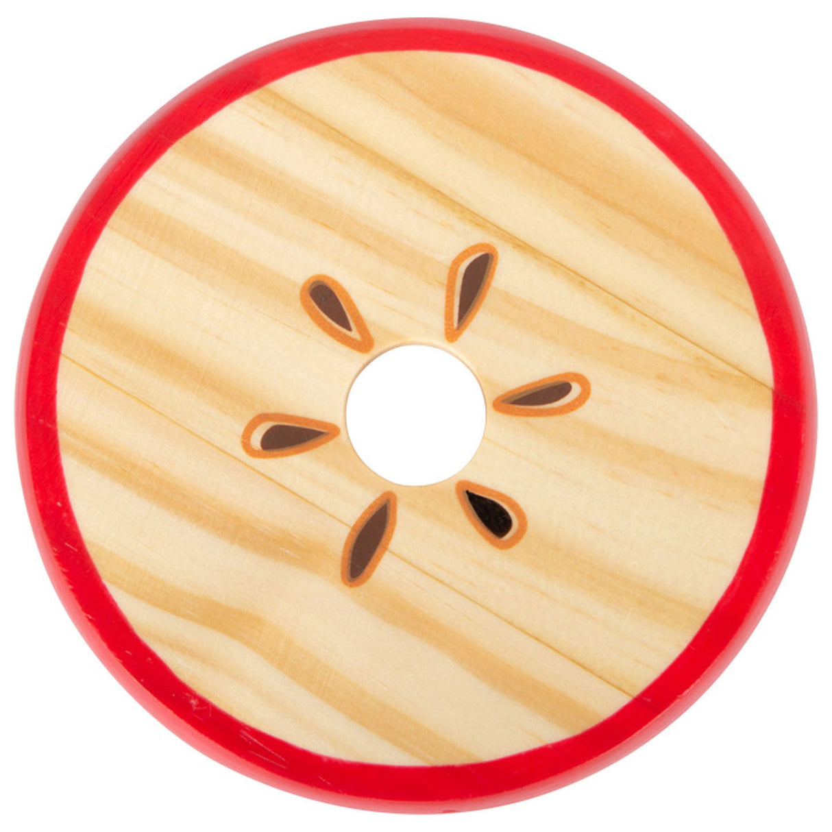 Mela impilamento in legno di piccoli piedi