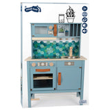 Pie pequeño - cocina para niños de madera azul, 7dlg.