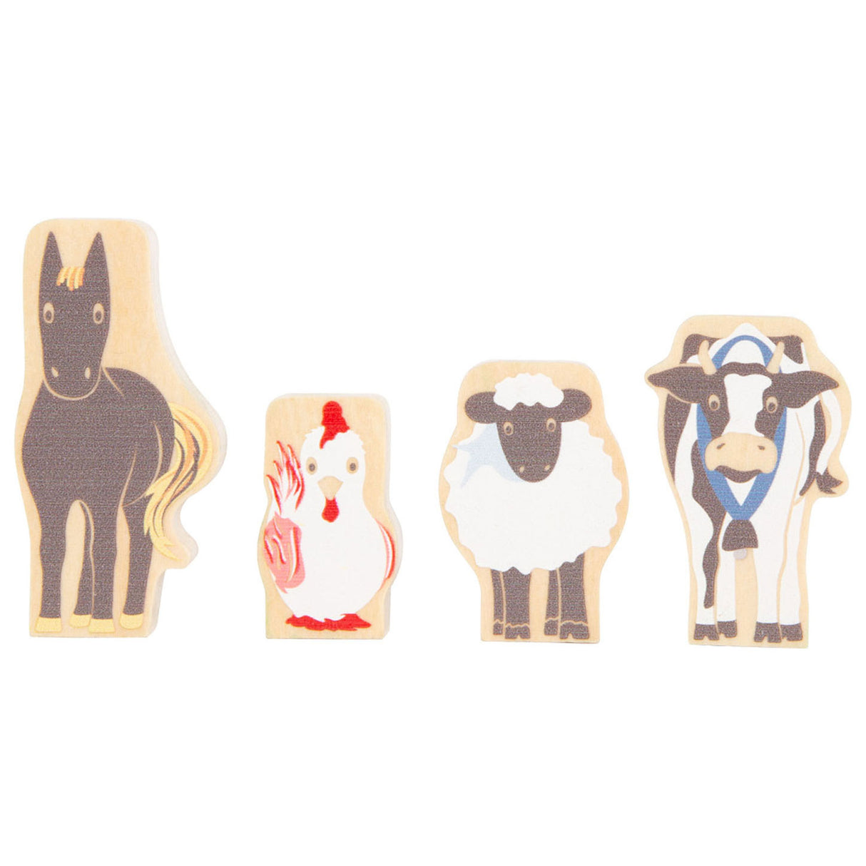 Small foot wooden game bridge crossing animals